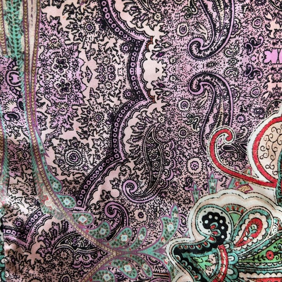 Zara colourful paisley print wide-leg pants - Size Large Made in Morocco - Picture 7 of 9